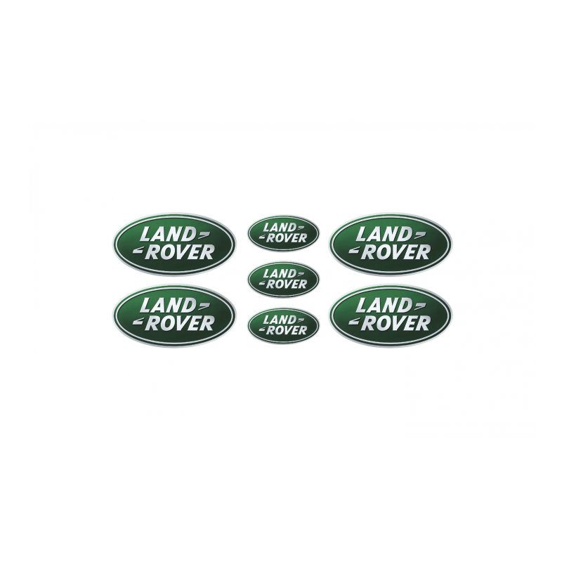 Land Rover domed emblems gel ADHESIVOS x7
