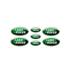 Land Rover domed emblems gel ADHESIVOS x7
