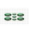Land Rover domed emblems gel STICKERS x7