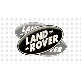 Land Rover domed emblems gel AUTOCOLLANT x3