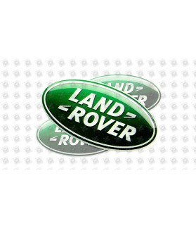 Land Rover domed emblems gel STICKERS x3