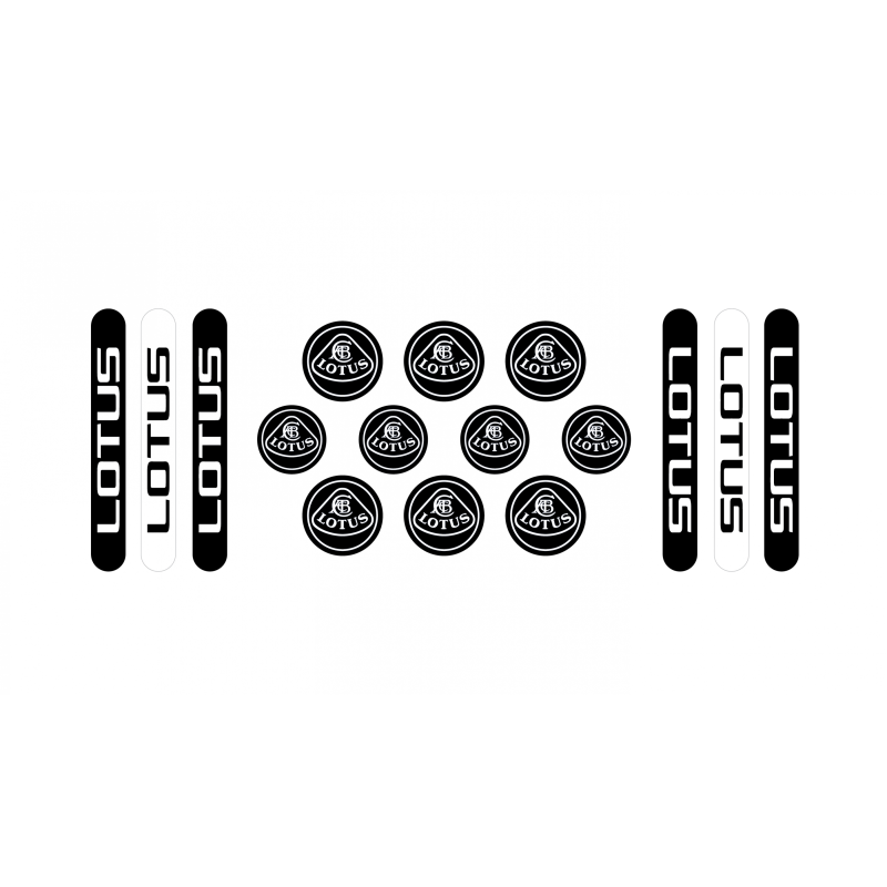 Lotus domed emblems gel ADESIVI x16
