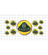 Lotus domed emblems gel ADHESIVOS x11