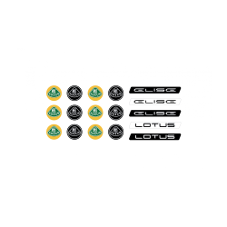 Lotus domed emblems gel ADHESIVOS x16