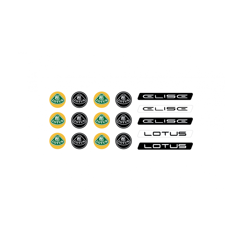 Lotus domed emblems gel ADHESIVOS x16
