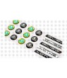 Lotus domed emblems gel STICKERS x16