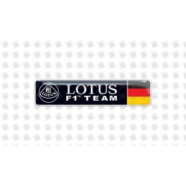Lotus domed emblems gel AUTOCOLLANT