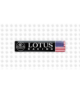 Lotus domed emblems gel STICKERS