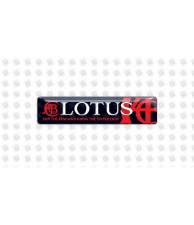 Lotus domed emblems gel STICKERS (Compatible Product)