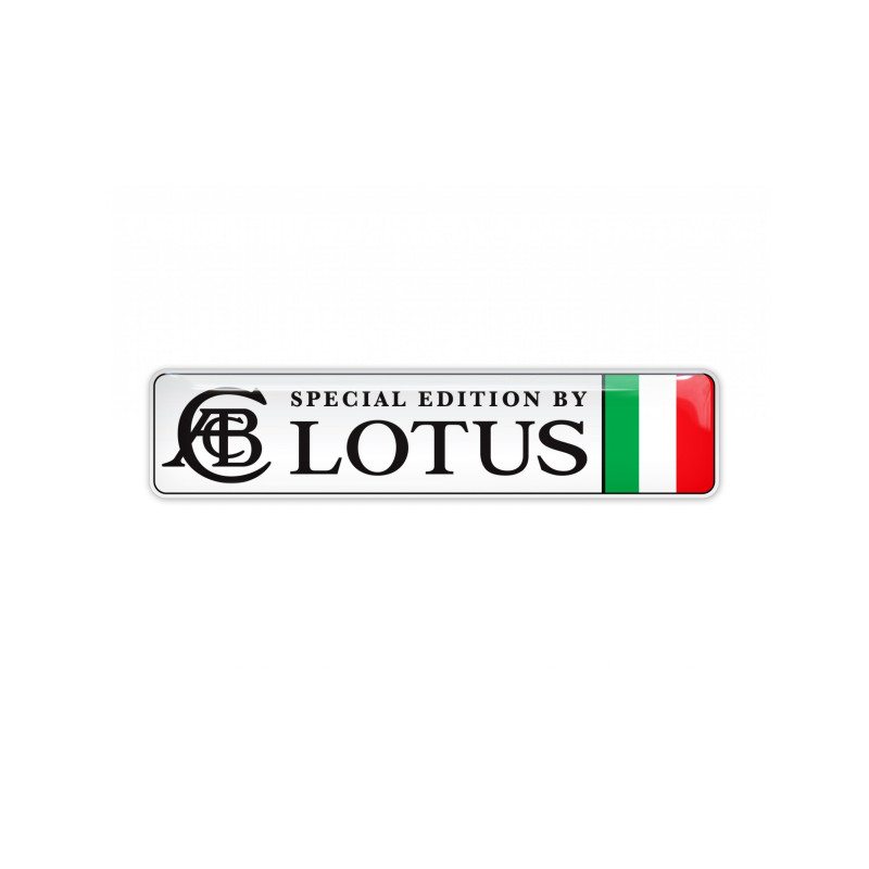 Lotus domed emblems gel AUTOCOLLANT
