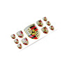 Porsche round black gel ADHESIVOS x11