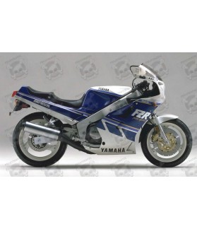 YAMAHA FZR 1000 year 1988 WHITE BLUE STICKERS (Compatible Product)