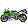 ASESIVI KAWASAKI ZXR-750 YEAR 1993 GREEN WHITE BLUE