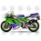 STICKERS KAWASAKI ZXR-750 YEAR 1993 GREEN WHITE BLUE (Compatible Product)