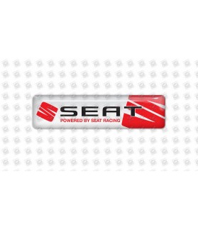 SEAT domed emblem gel STICKERS (Compatible Product)