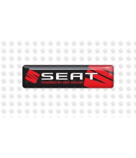 SEAT domed emblem gel STICKERS (Compatible Product)