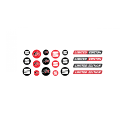 SEAT domed emblem gel AUTOCOLLANT x19