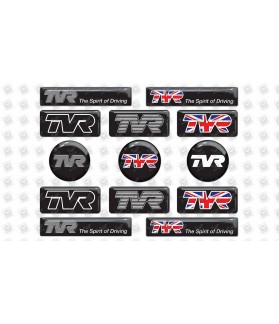 TVR GEL Stickers decals x13 (Compatible Product)