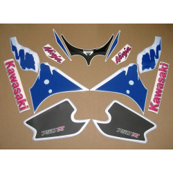 STICKERS KAWASAKI ZXR-750 YEAR 1993 VERSION US GREEN BLUE BLACK