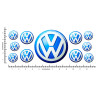 VOLKSWAGEN GEL Adesivi x11