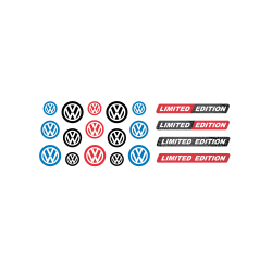 VOLKSWAGEN GEL adesivos x19