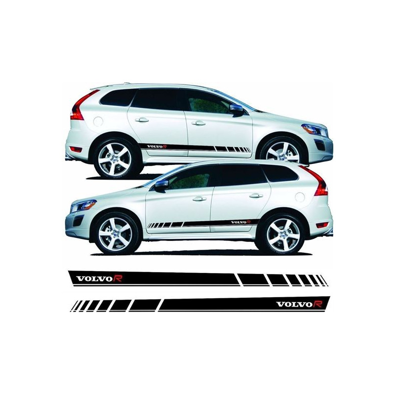 Volvo XC60 R Design side Stripes Autocollant