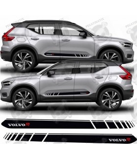 Volvo XC40 R Design side Stripes Stickers decals (Compatible Product)
