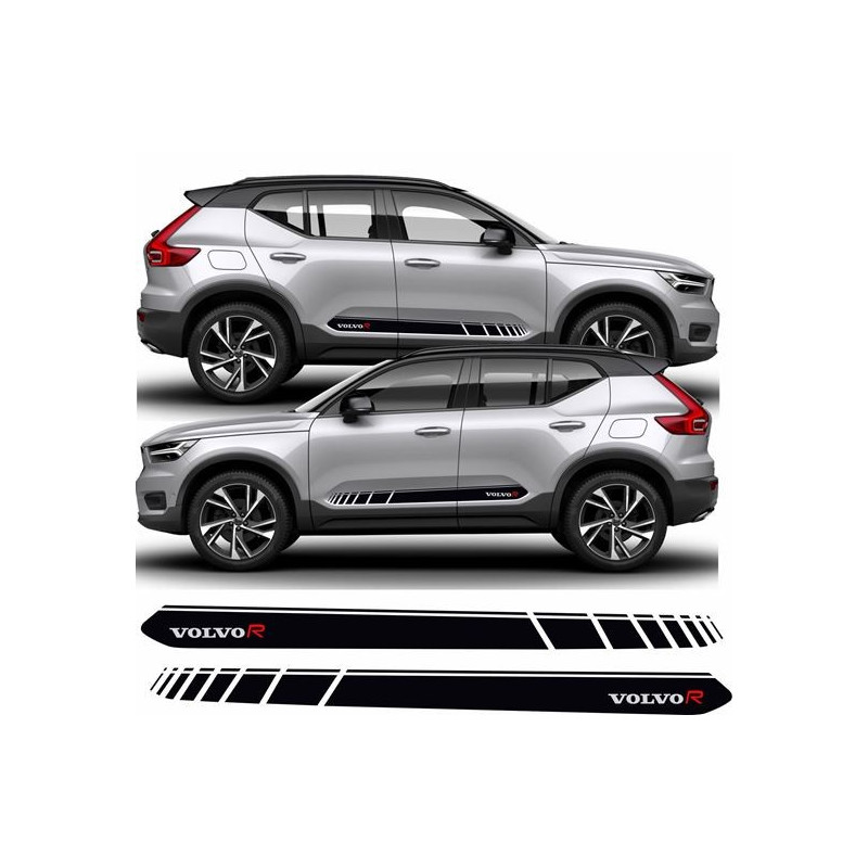 Volvo XC40 R Design side Stripes Adhesivos