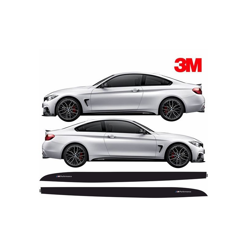 BMW 4 Series F32 / F33 / F36 M Performance side Sill  Stripes ADESIVI