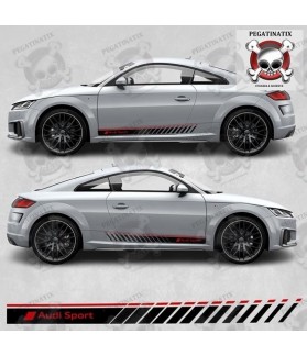 Audi TT Side Stripes Stickers (Compatible Product)