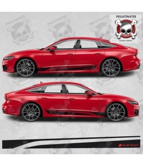 Audi A7 Side Stripes Stickers (Compatible Product)