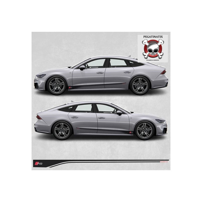 Audi A7 R Side Stripes Stickers