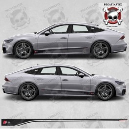 Audi A7 RS Side Stripes Stickers