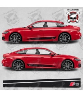 Audi A7 R Side Stripes Stickers (Compatible Product)