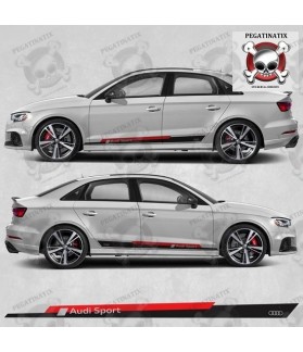Audi A3 Side Stripes Adhesivo (Producto compatible)