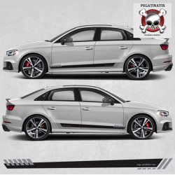 Audi A3 QUATTRO Side Stripes Stickers