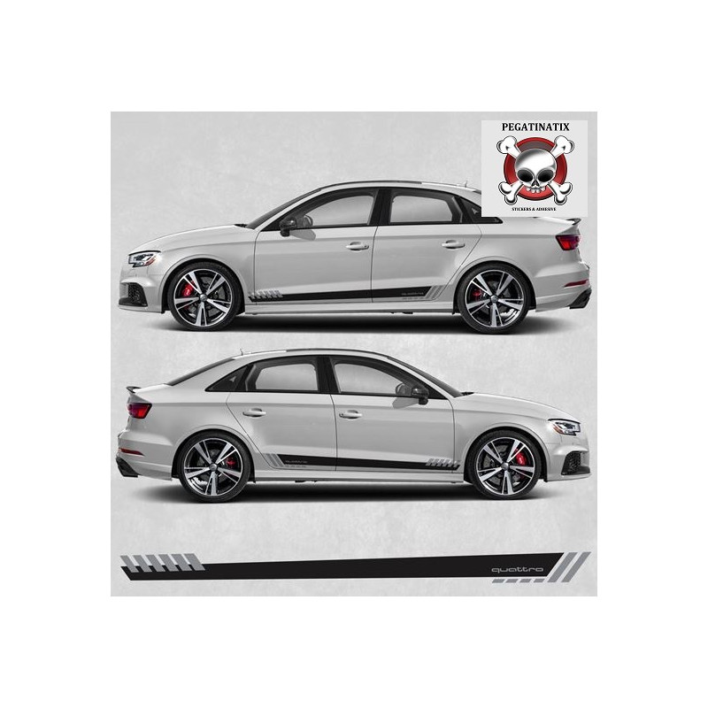 Audi A3 QUATTRO Side Stripes ADESIVI