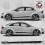 Audi A3 QUATTRO Stripes autocollant (Produit compatible)