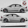 Audi A3 QUATTRO Stripes autocollant