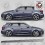 Audi A3 QUATTRO Side Stripes Adhesivo (Producto compatible)