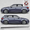 Audi A3 QUATTRO Side Stripes AUFKLEBER