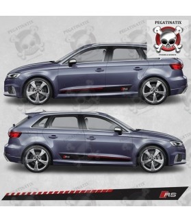 Audi A3 RS Side Stripes Stickers (Compatible Product)