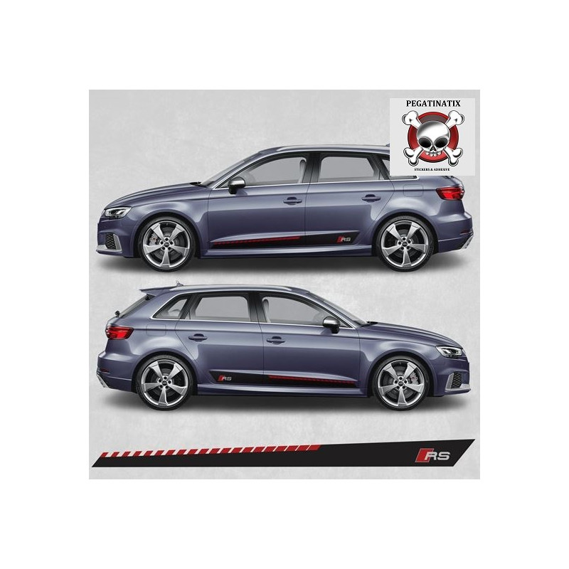 Audi A3 RS Side Stripes Stickers