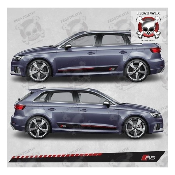 STICKERS DECALS side stripes AUDI A3
