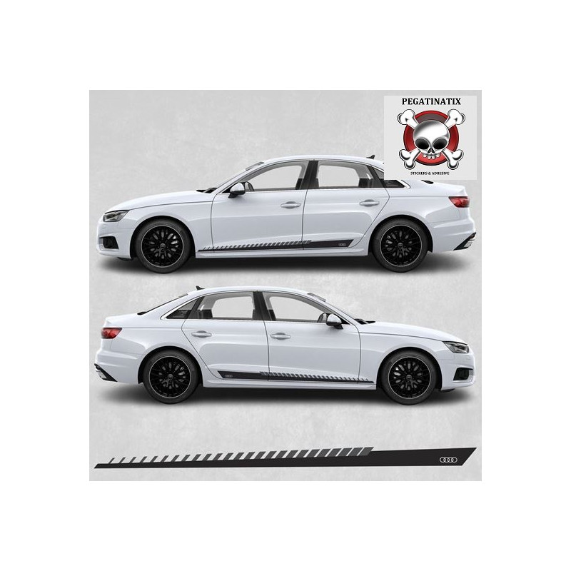 Audi A4 Side Stripes Adhesivo