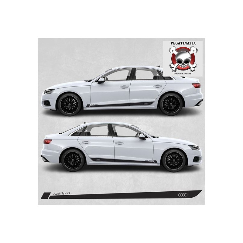 Audi A4 QUATTRO Side Stripes Adhesivo