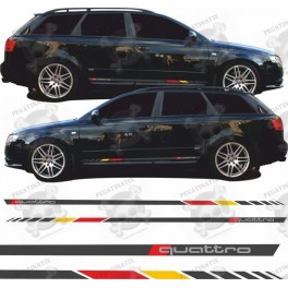 Audi A4 B6 / B7 Quattro Side Stripes Adhesivo
