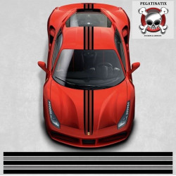 Ferrari 488 GTB over the top Stripes adesivi