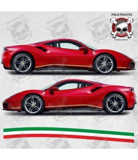 Ferrari 488 GTB Italia Stripes decals (Compatible Product)