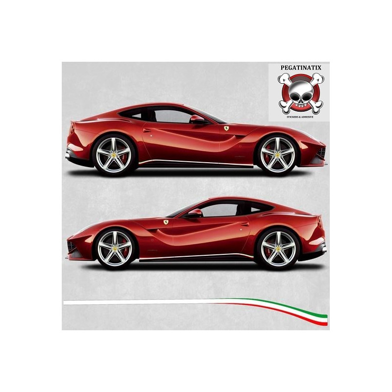 Ferrari F12 Berlinetta Italia Stripes adhesivos